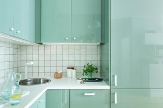 5-metrowa zielona kuchnia. Ogródek ziołowy na ścianie