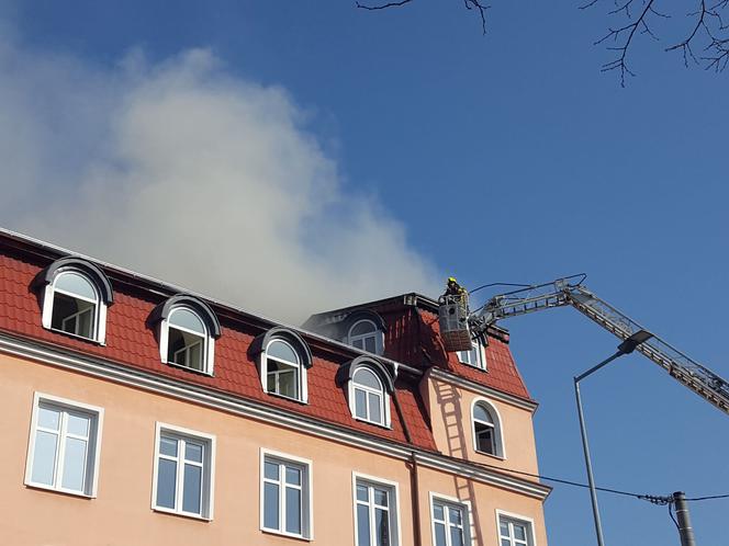 Pali się budynek Panoramy Leszczyńskiej w Lesznie