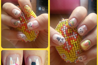 manicure na wielkanoc