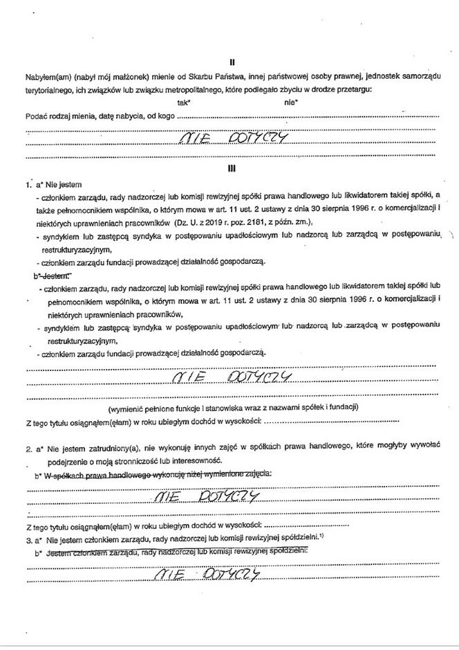 Oświadczenie majątkowe Karola Nawrockiego