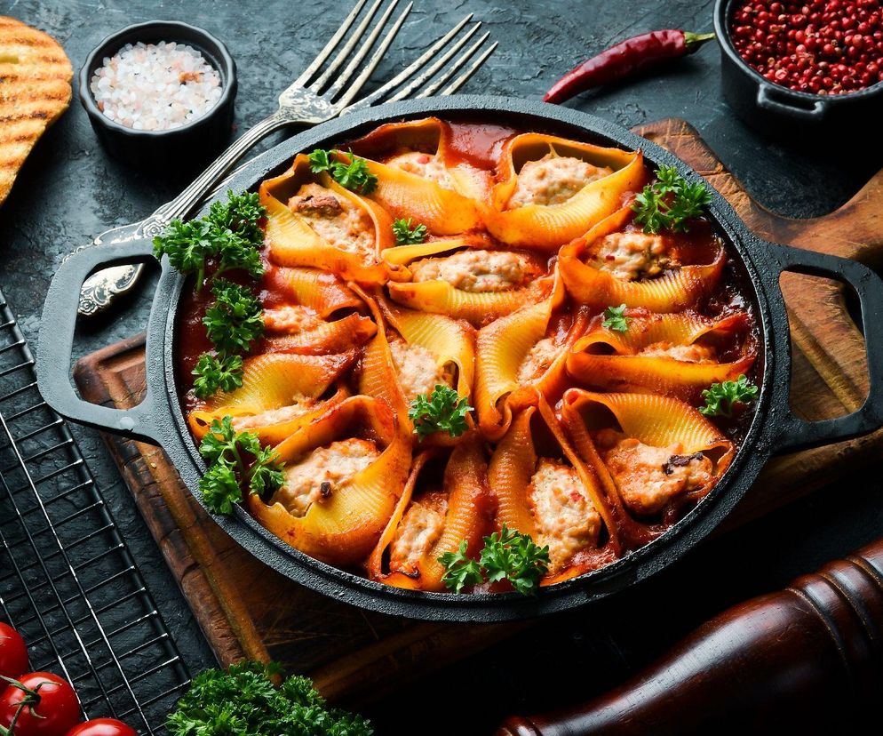 muszle makaronowe z serem