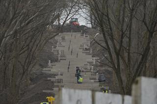 Prace wokół Kopca Powstania Warszawskiego