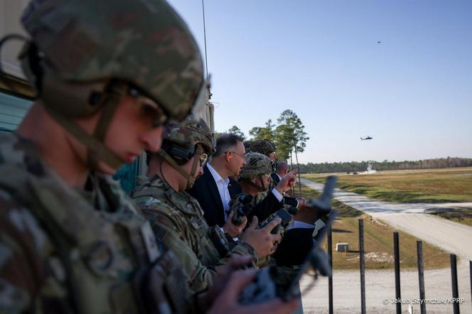 Andrzej Duda w Fort Stewart