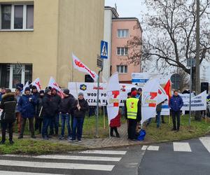 Protest pracowników wodociągowych w Poznaniu