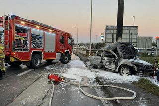 Tragiczny wypadek w Mikołowie. Kierowca spłonął w samochodzie 