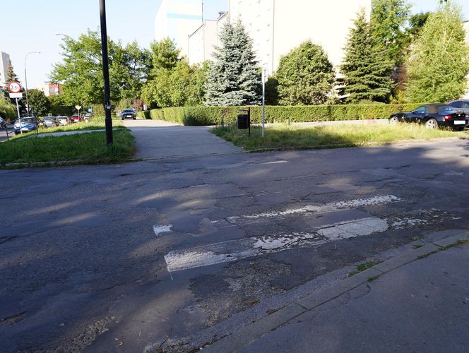 Ul. Pogodna w Lublinie przed remontem