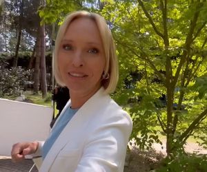 	M jak miłość nowy sezon. Dorota (Iwona Rejzner), Bartek (Arkadiusz Smoleński) na planie