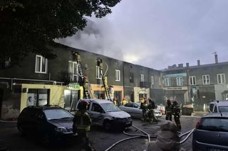 Pożar w centrum Częstochowy sparaliżował ruch w mieście