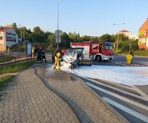 Pożar niopodal Targowiska w Starachowicach