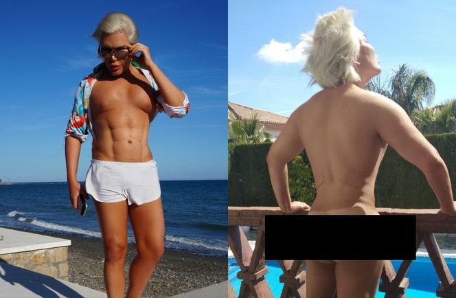 Żywy Ken z gołym tyłkiem. Rodrigo Alves straszy tam, gdzie Doda wzięła ślub...