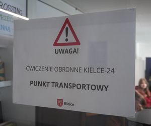 Ćwiczenia obronne Kielce-24 na dworcach kolejowym i autobusowym