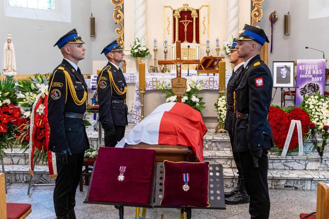 Ostatnie pożegnanie st. ogn. Łukasza Włodarczyka	