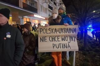 Solidarni z Ukrainą. Wiec poparcia w centrum Olsztyna [WIDEO, ZDJĘCIA]
