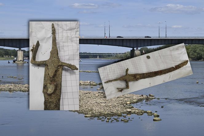 Zabytkowa szabla wyłowiona z Wisły. Rzeka odkrywa skarby z przeszłości