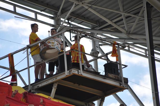 Korona Kielce - Ruch Chorzów. Zdjęcia kibiców na Suzuki Arenie