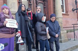 Manifestacja w obronie dr Marii Kubisy