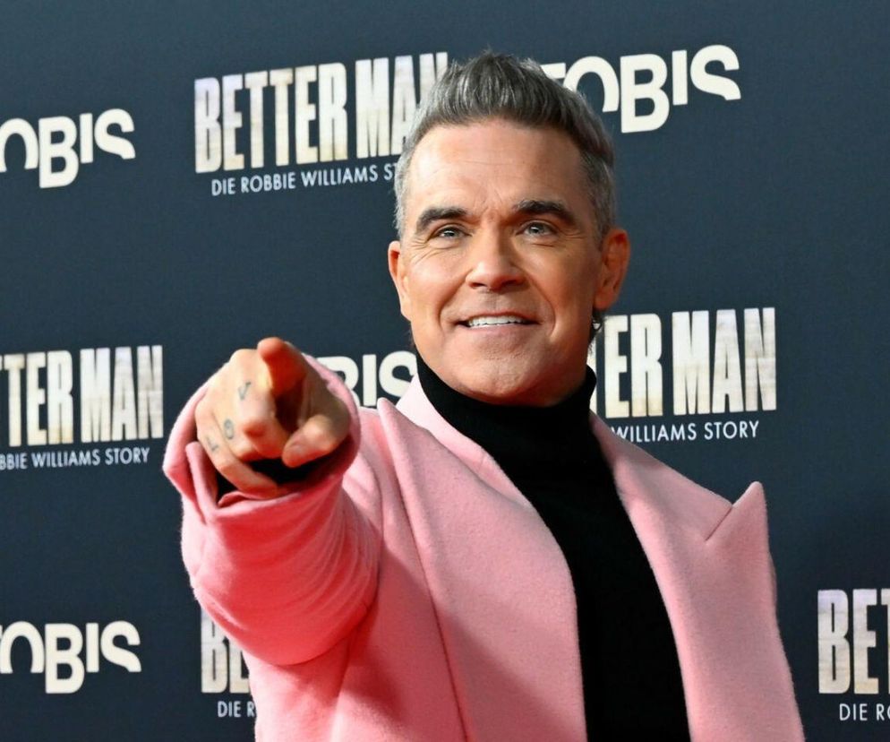 Robbie Williams na premierze filmu Better Man