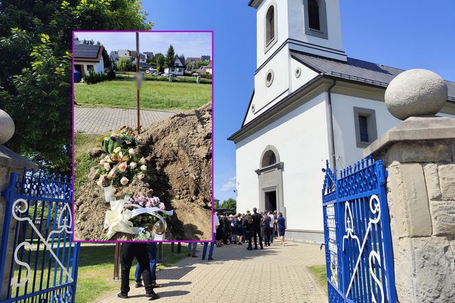 Kolorowe kwiaty i morze łez na pogrzebie Katarzyny z Raby Wyżnej. Zazdrosny mąż zabił ją 10 metrów od domu