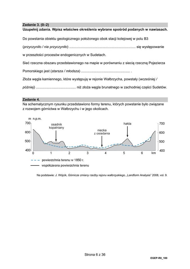 Matura 2024: geografia rozszerzona. ARKUSZ FORMUŁA 2015