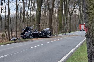Śmiertelny wypadek w Bieruniu! Nie żyje 36-latek ze zmiażdżonego mercedesa [ZDJĘCIA]