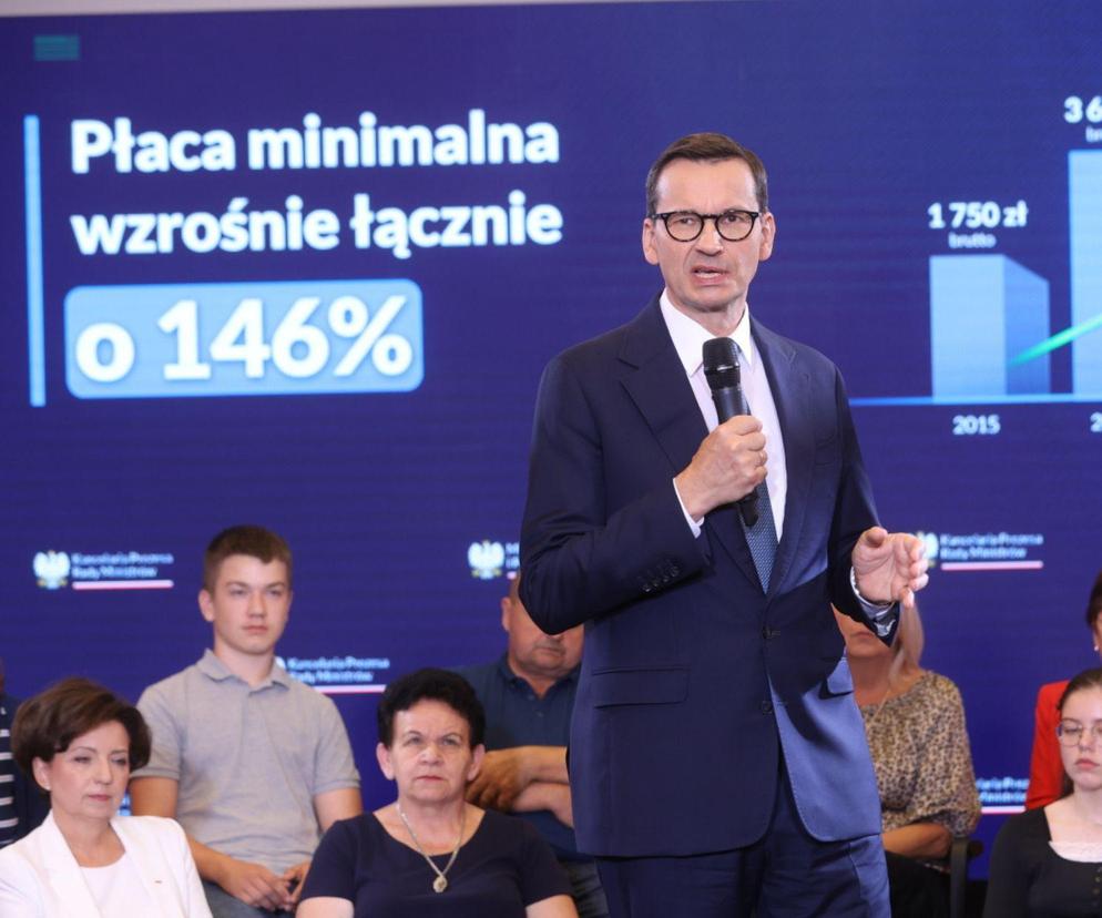 Mateusz Morawiecki; wzrost płacy minimalnej
