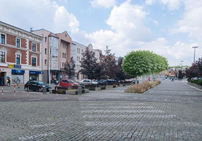 Rynek - wizualizacja nowych drzew