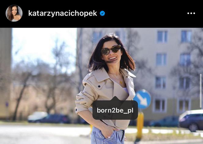 Katarzyna Cichopek jak słup ogłoszeniowy 