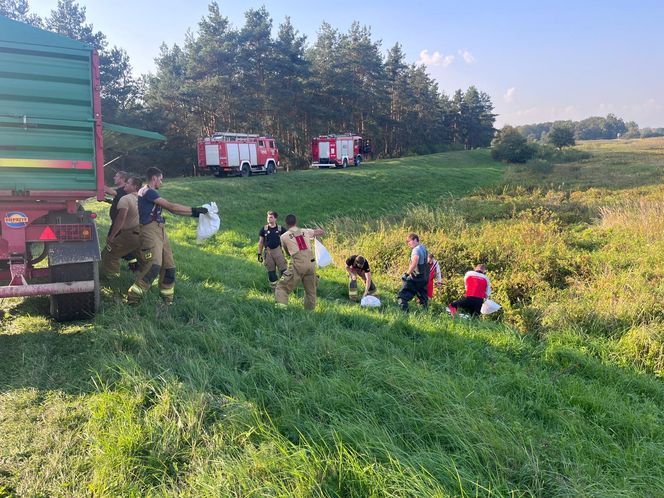 Pracowita doba w zagrożonym powodzią powiecie górowskim 