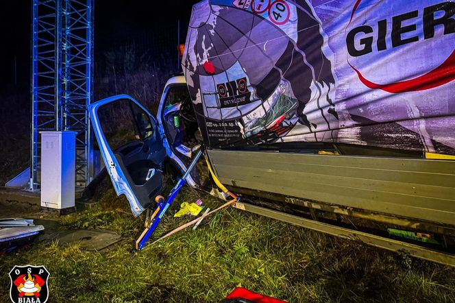 Wypadek na autostradzie A1 w Szarlejce