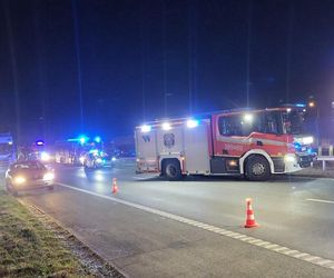 Dachowanie na S8. Jedna osoba trafiła do szpitala