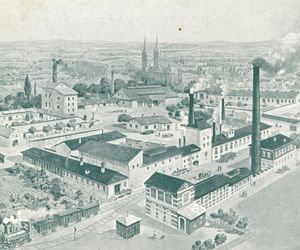 Browar Książąt Sanguszków w Tarnowie, widok między 1910 a 1939 r.