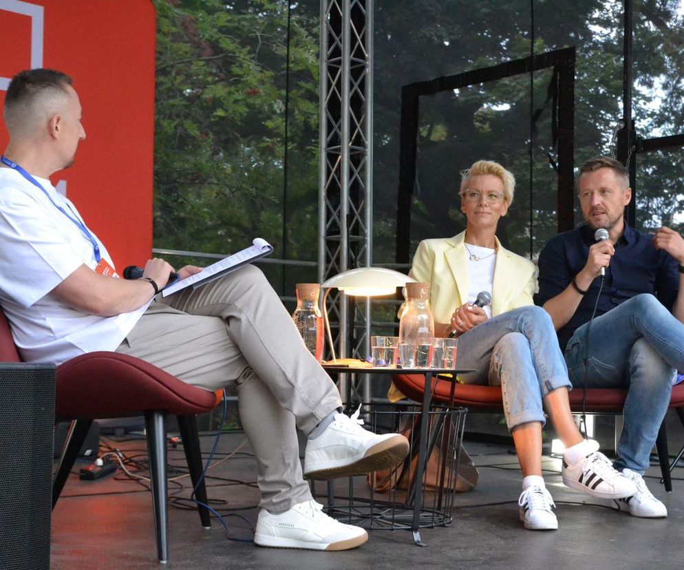 Anita Werner i Michał Kołodziejczyk na spotkaniu autorskim w Grudziądz. WYWIAD I ZDJĘCIA