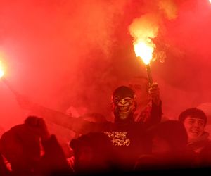 Kibice na meczu Górnik Zabrze - Legia Warszawa
