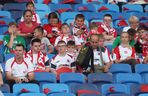 Kibice na meczu Polska - Mołdawia