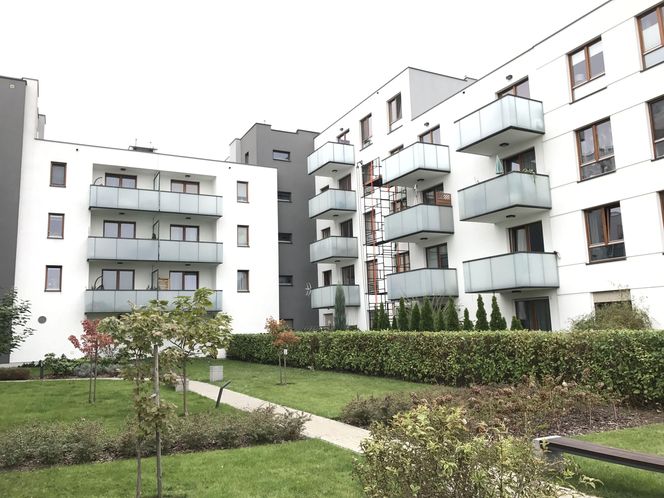 Remont balkonów w budynku przy ul. Branickiego w warszawskim Wilanowie