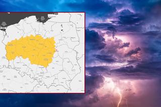 Burze z gradem w Łodzi i regionie. Ostrzeżenie pogodowe IMGW