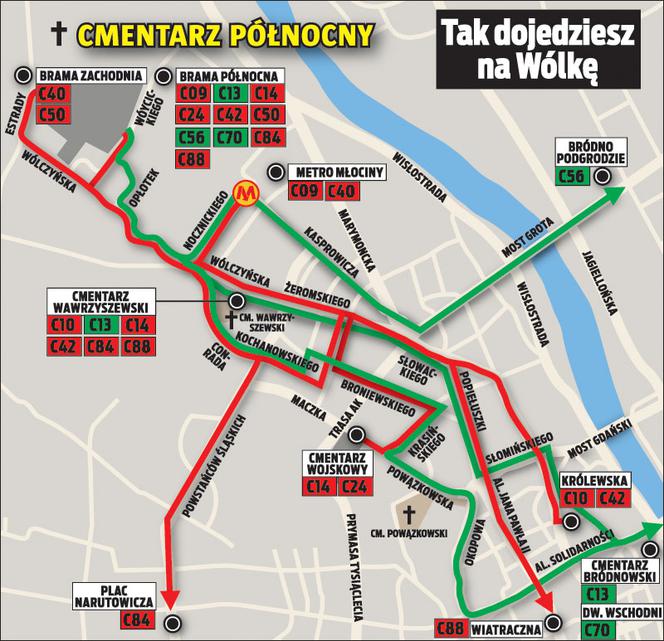 Na cmentarze jedź autobusem