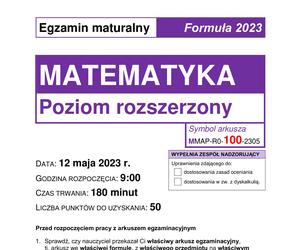 Matura 2023: matematyka rozszerzona. Arkusze CKE i odpowiedzi [Formuła 2023]