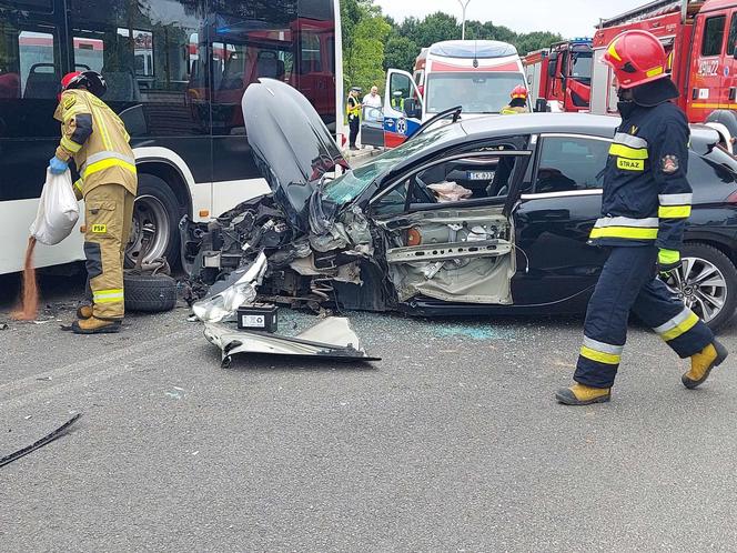 Wypadek na Moniuszki w Starachowicach