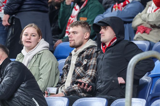 Kibice na meczu Polska -Nowa Zelandia na Stadionie Śląskim