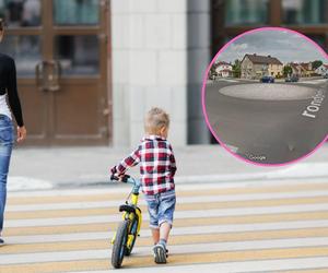 3-latek sam przy ruchliwym skrzyżowaniu. Wystarczyla chwila nieuwagi mamy