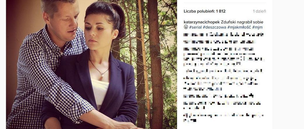 M jak miłość po wakacjach 2016. Kinga (Katarzyna Cichopek), Piotrek (Marcin Mroczek)