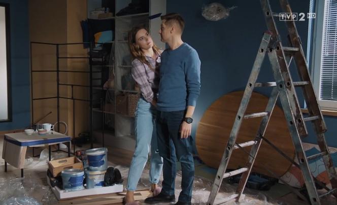 M jak miłość odc. 1648. Franka (Dominika Kachlik), Paweł (Rafał Mroczek)