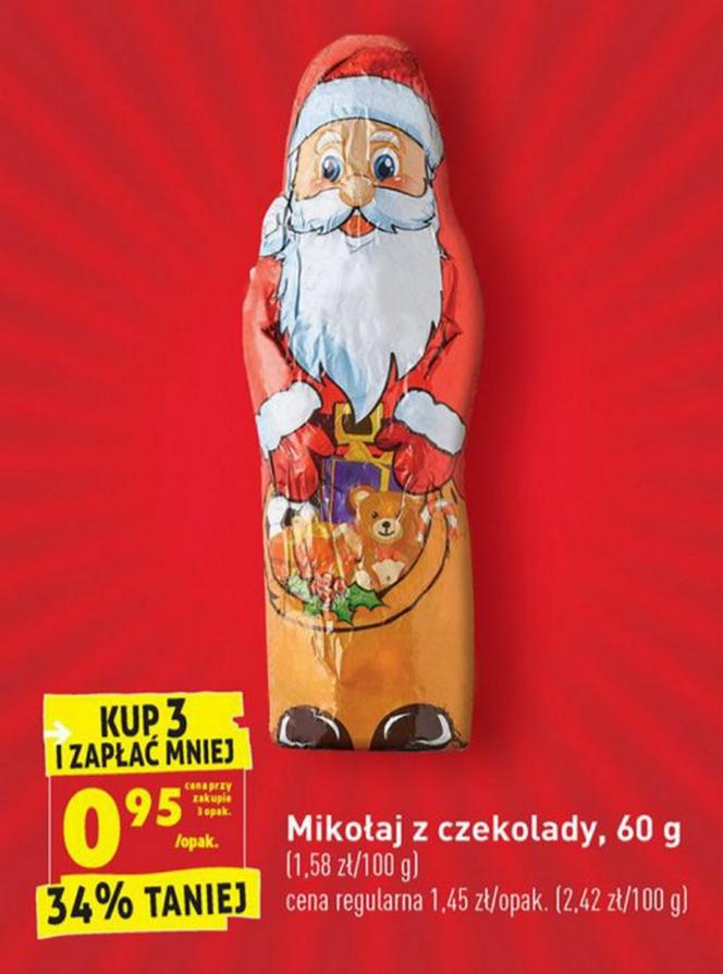 Mikołaj z czekolady 0,95 zł