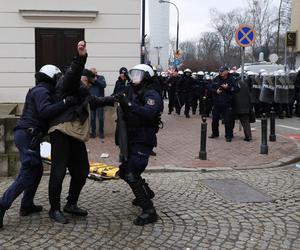 Protest rolników pod Sejmem - starcia z policją