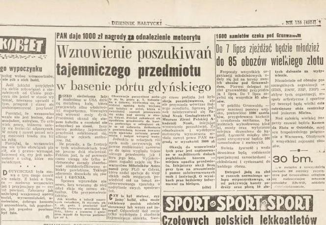Na łamach lokalnej prasy ogłaszano nagrody za informacje o obiekcie