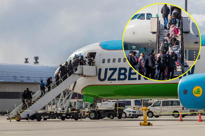 Pyrzowice. 600 uchodźców z Ukrainy ewakuowanych do Kazachstanu i Uzbekistanu