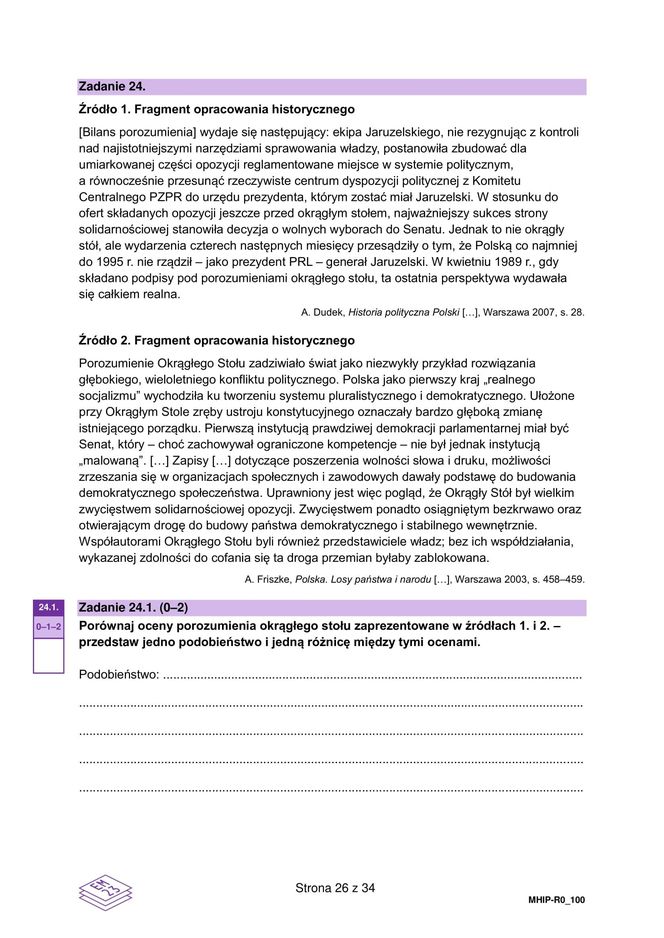 Matura historia 2025: Odpowiedzi i arkusze CKE [19.05.2025] nowa formuła 2023	