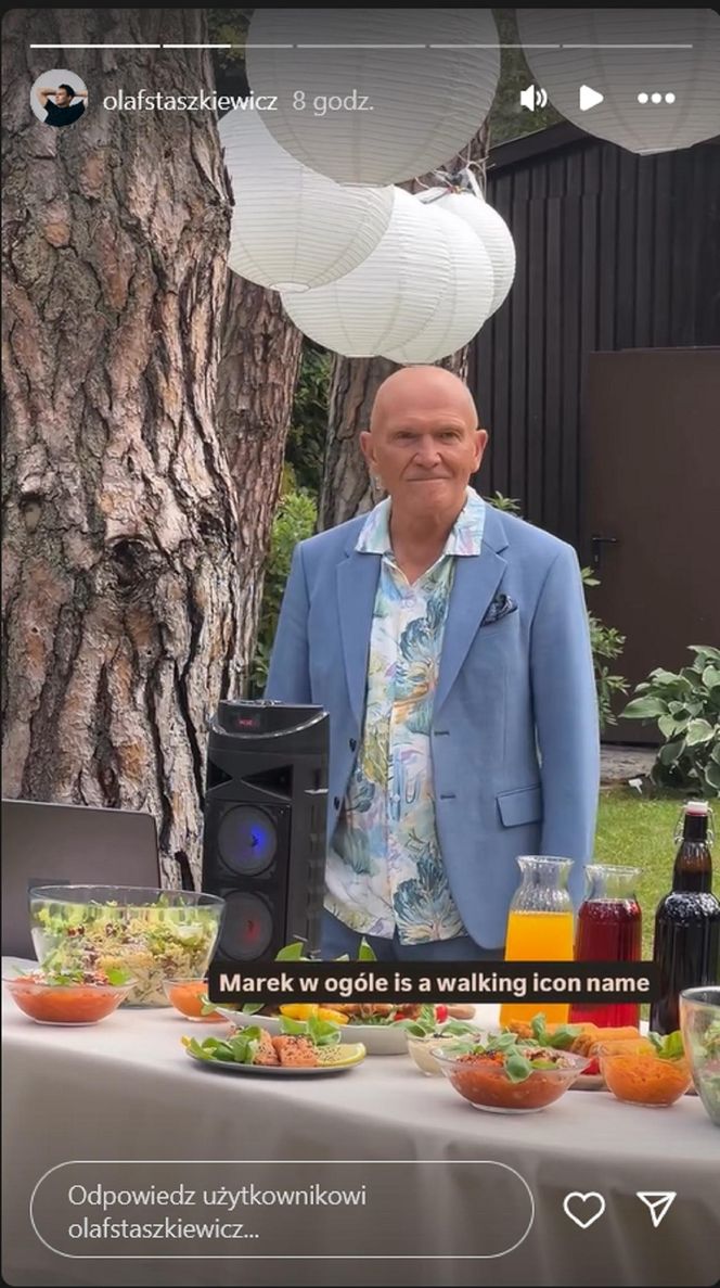 Barwy szczęścia. Tolek (Marek Siudym) na planie