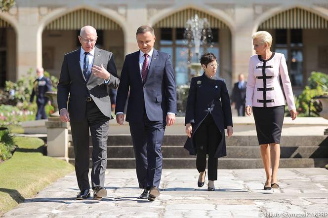 Agata Duda na wybiegu w Australii.